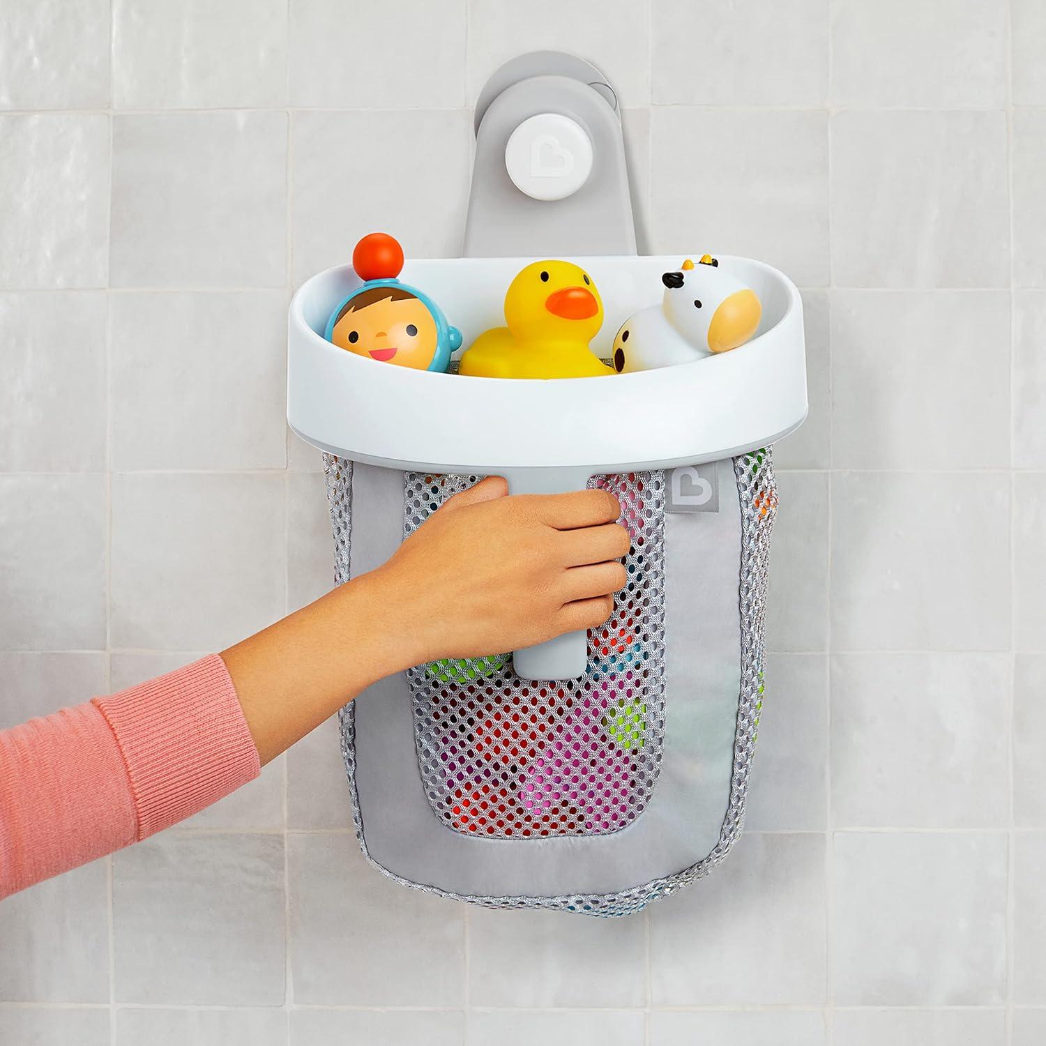 Munchkin Almacenamiento Juguetes Baño Colgante Malla Gris