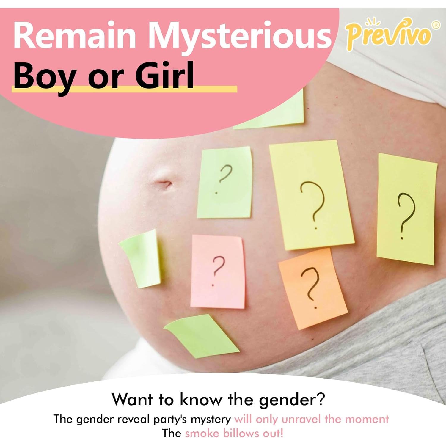 Cañón de Confeti Revelación de Género - 4 Poppers Rosa