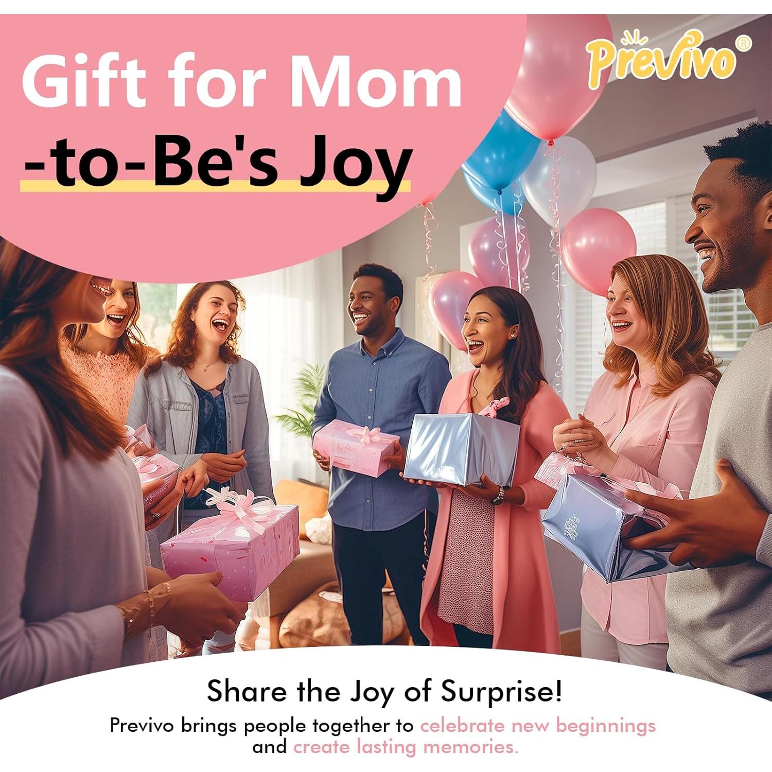 Cañón de Confeti Revelación de Género - 4 Poppers Rosa