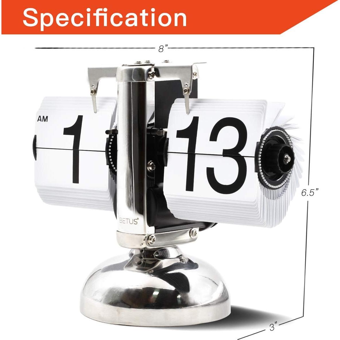 Reloj de Mesa Betus Retro Digital 20x16x8 cm Blanco