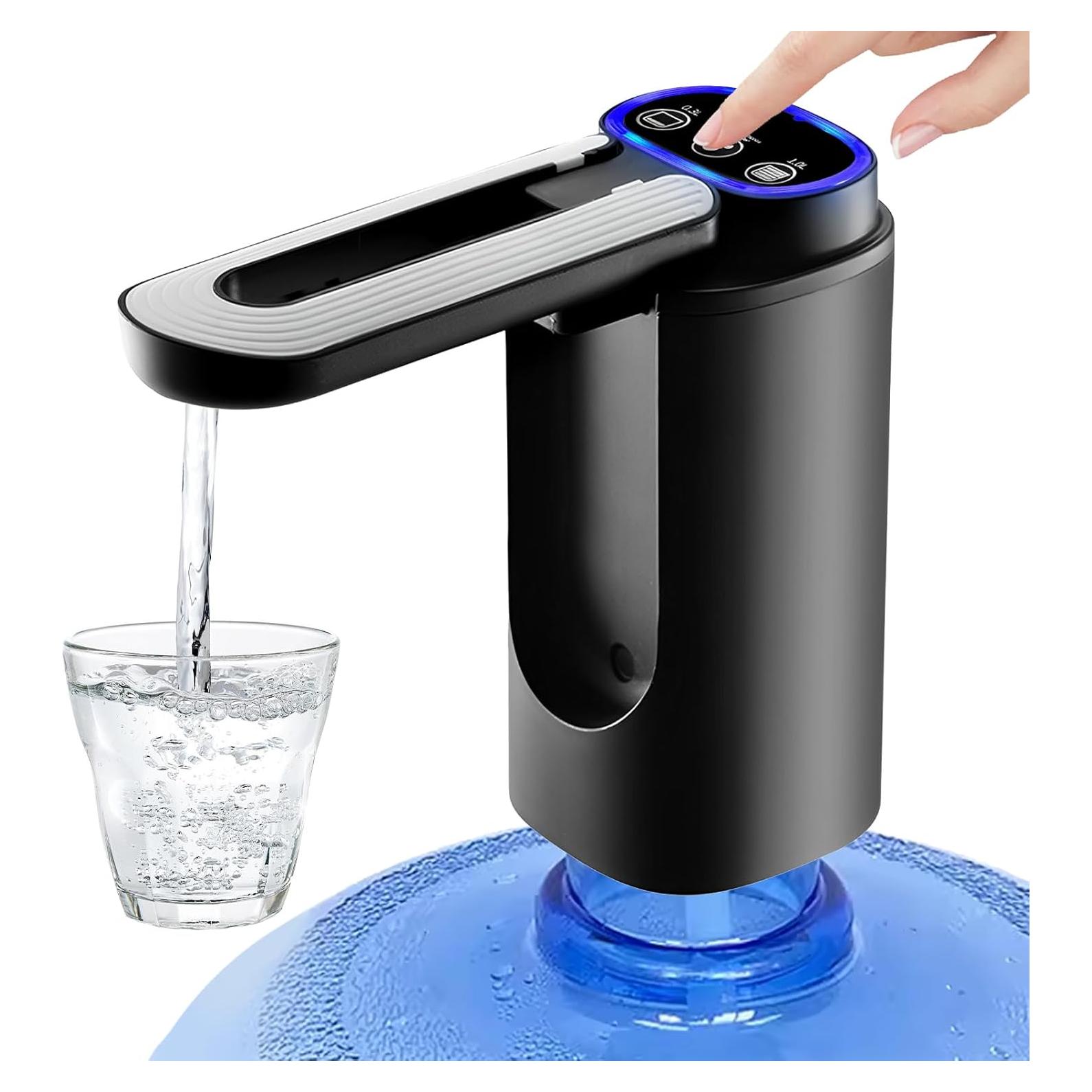 Dispensador de Agua Qicyfeus 5 Galones Batería Tipo-C Negro
