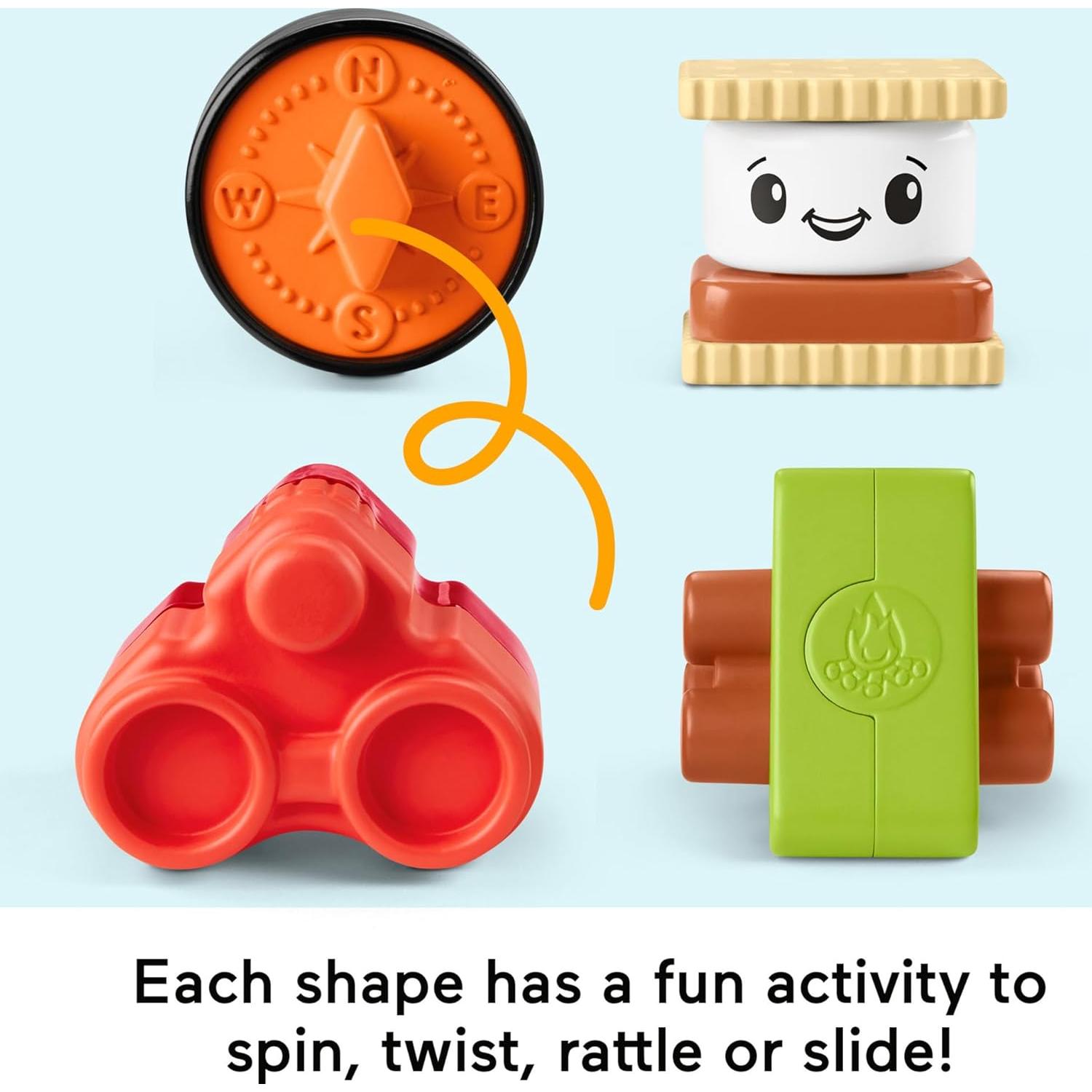 Juguete de Desarrollo Fisher-Price Tienda de Campaña 4 Formas