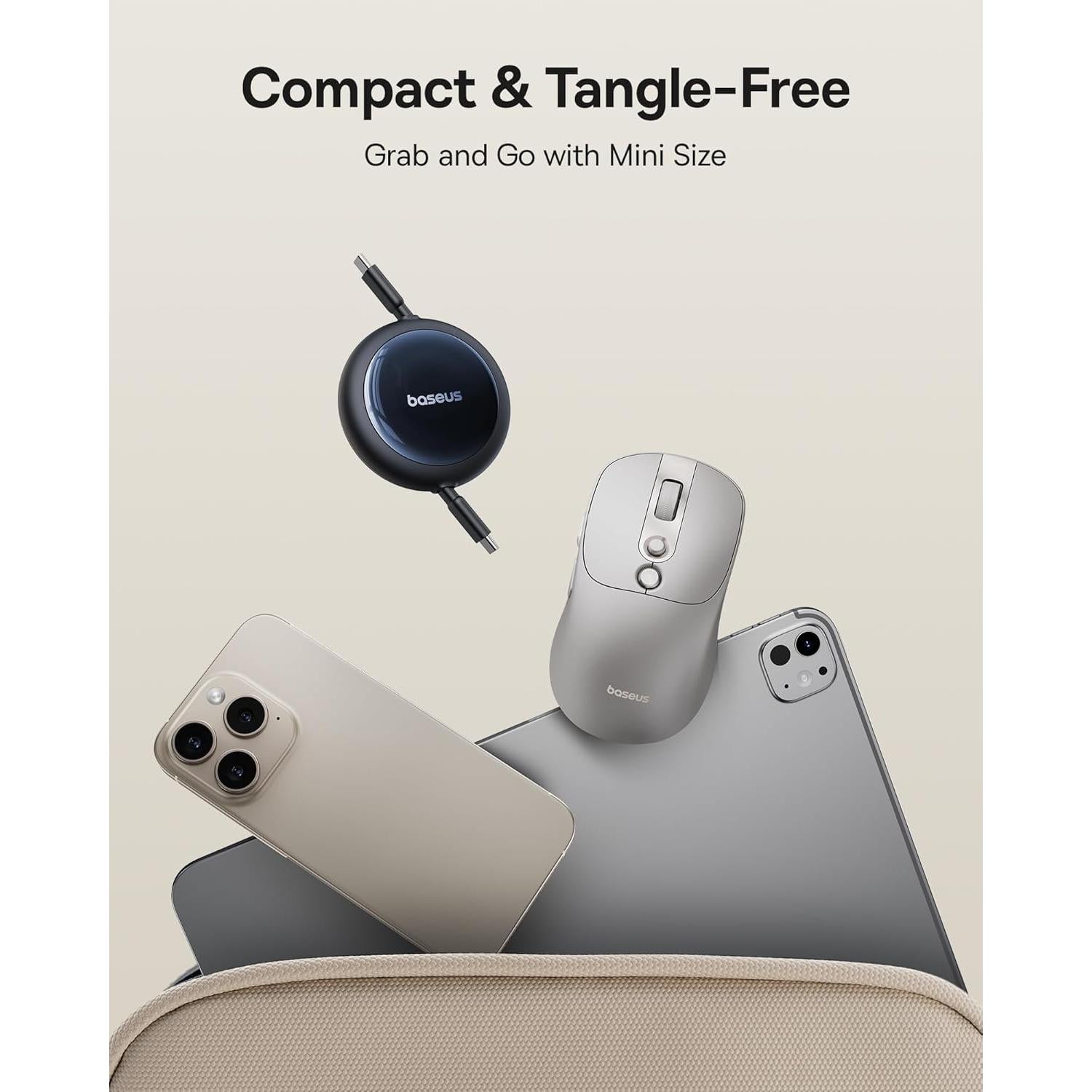 Baseus Hub USB C 9 en 1 Doble Monitor 4K 120Hz y Cable 1.5m