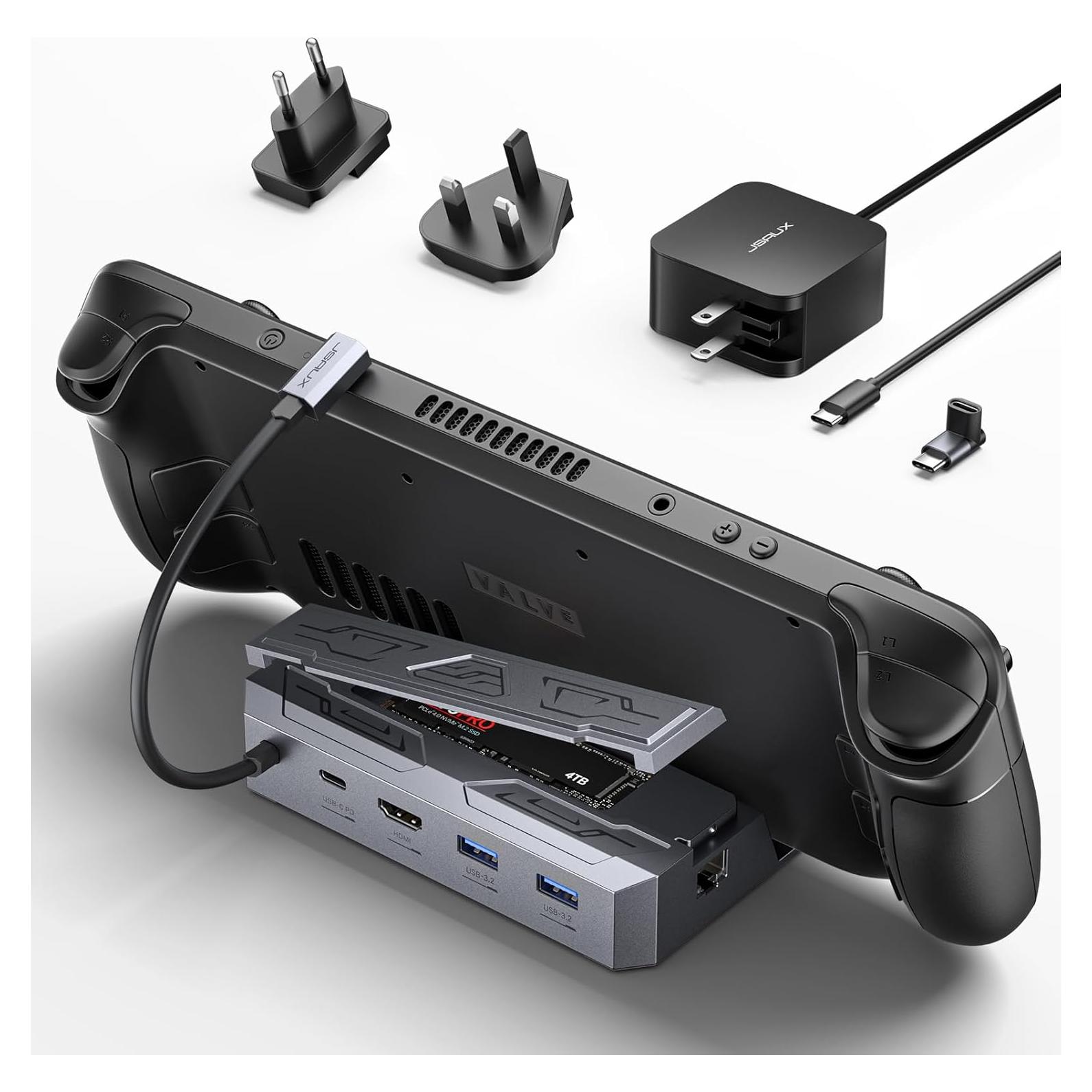 Estación de Acoplamiento JSAUX M.2 6-en-1 para Steam Deck