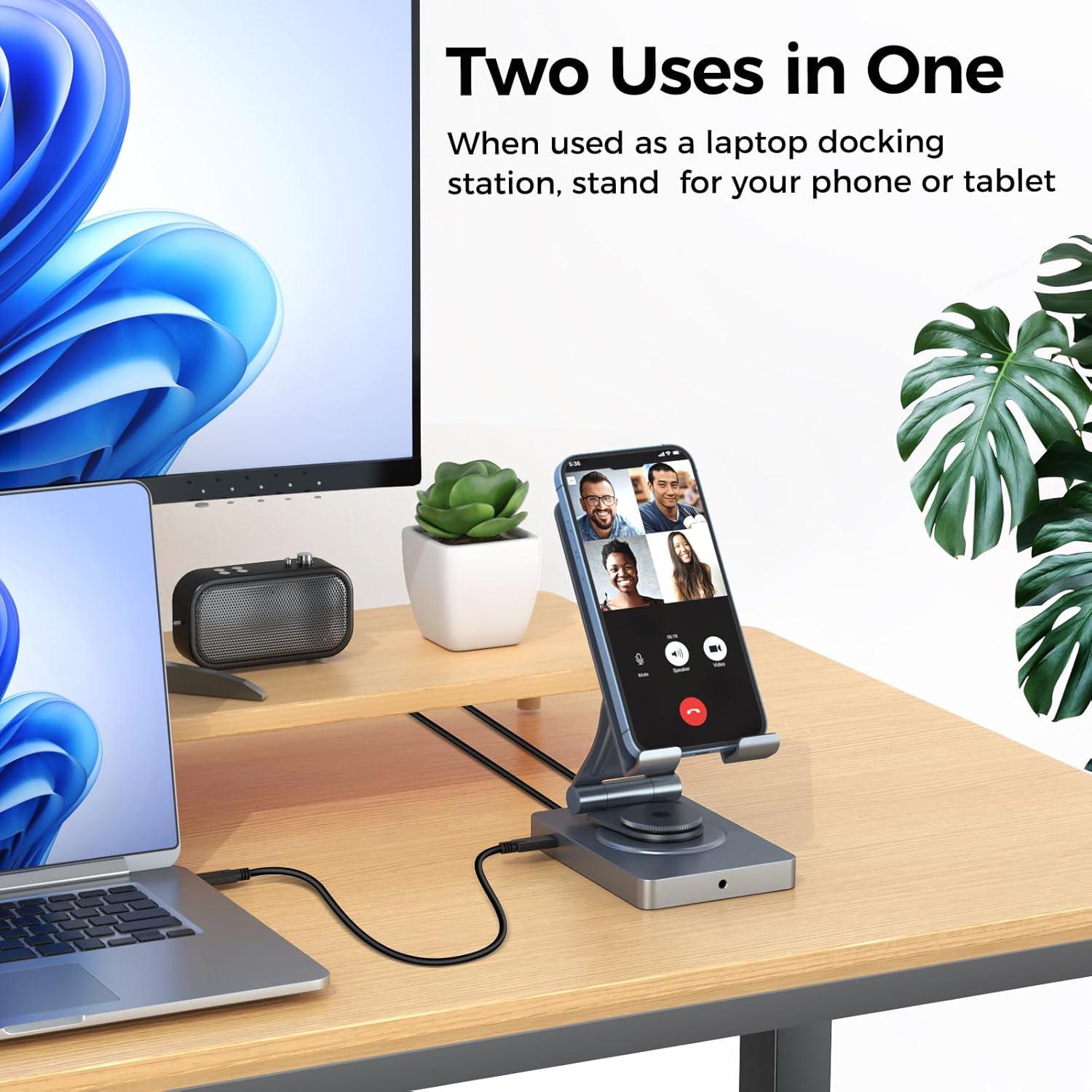 Estación de Acoplamiento USB-C NEWQ 11 en 1 HDMI 4K RJ45