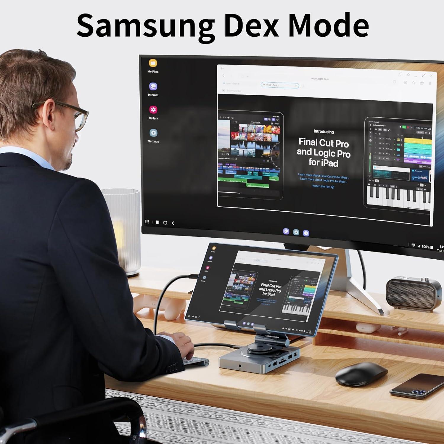 Estación de Acoplamiento USB-C NEWQ 11 en 1 HDMI 4K RJ45