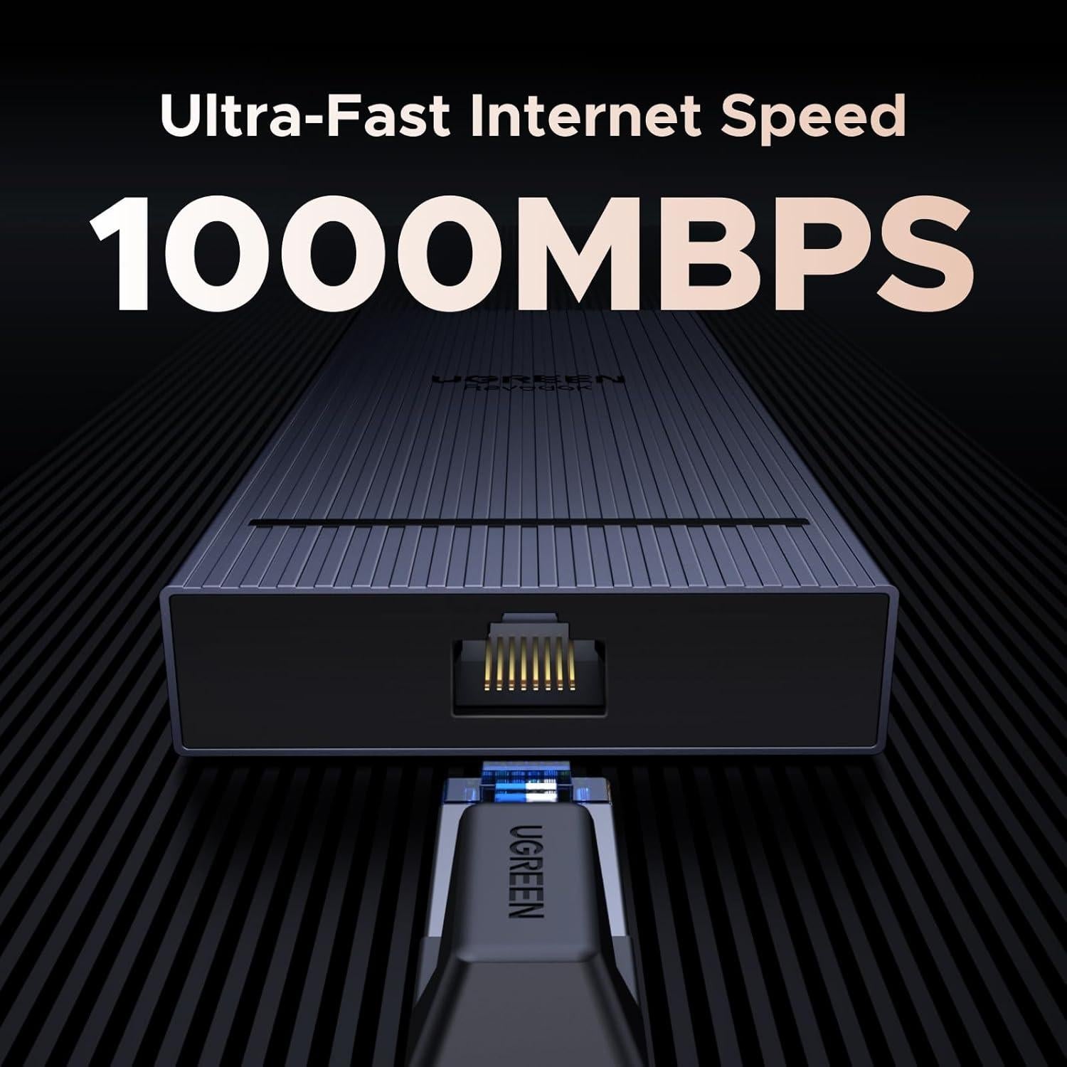 UGREEN Estación Acoplamiento USB C 10 en 1 Doble Monitor 4K