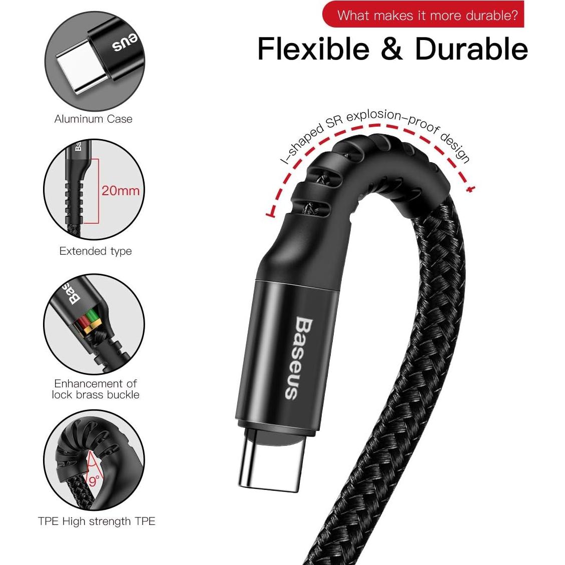 Baseus Hub USB 7 en 1 para Laptop + Cable USB-C 91 cm