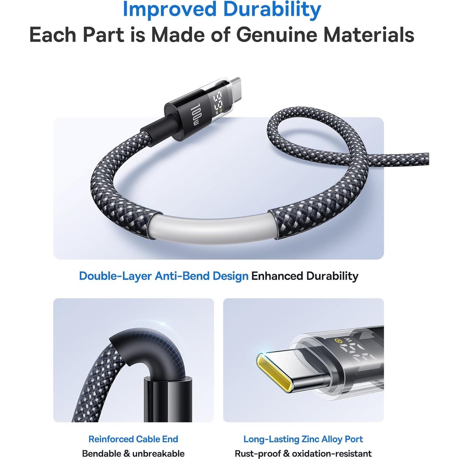 Baseus Hub USB C 9 en 1 Doble Monitor 4K 120Hz con Cable 100W