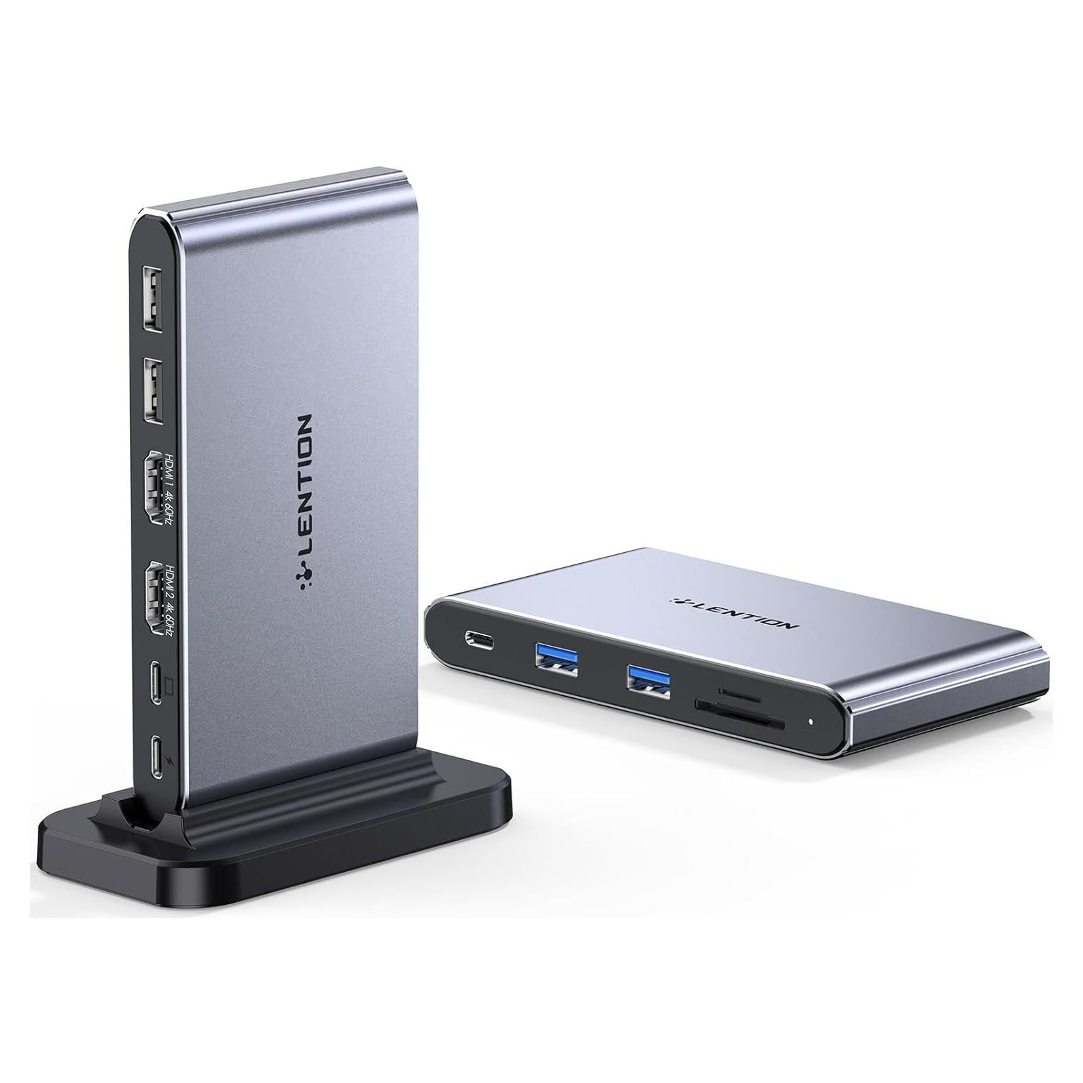 Lention Estación Acoplamiento USB C 10-en-1 4K HDMI 100W