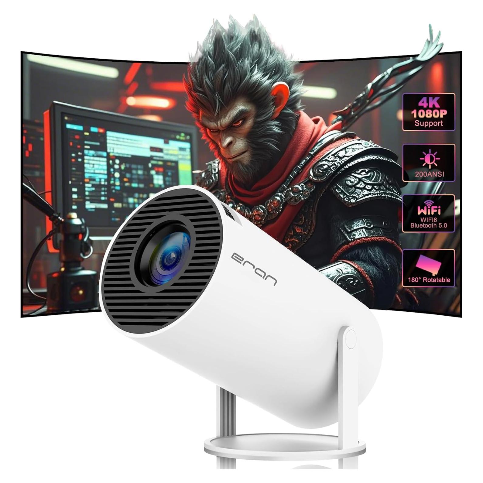 Proyector Portátil HY300 PRO 4K 1080P WiFi 6 Bluetooth 5.0