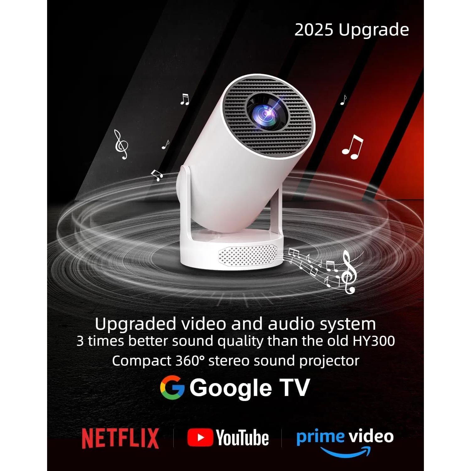 Proyector Mini HIPPUS HY300 Pro HiFi 1080P WiFi Bluetooth