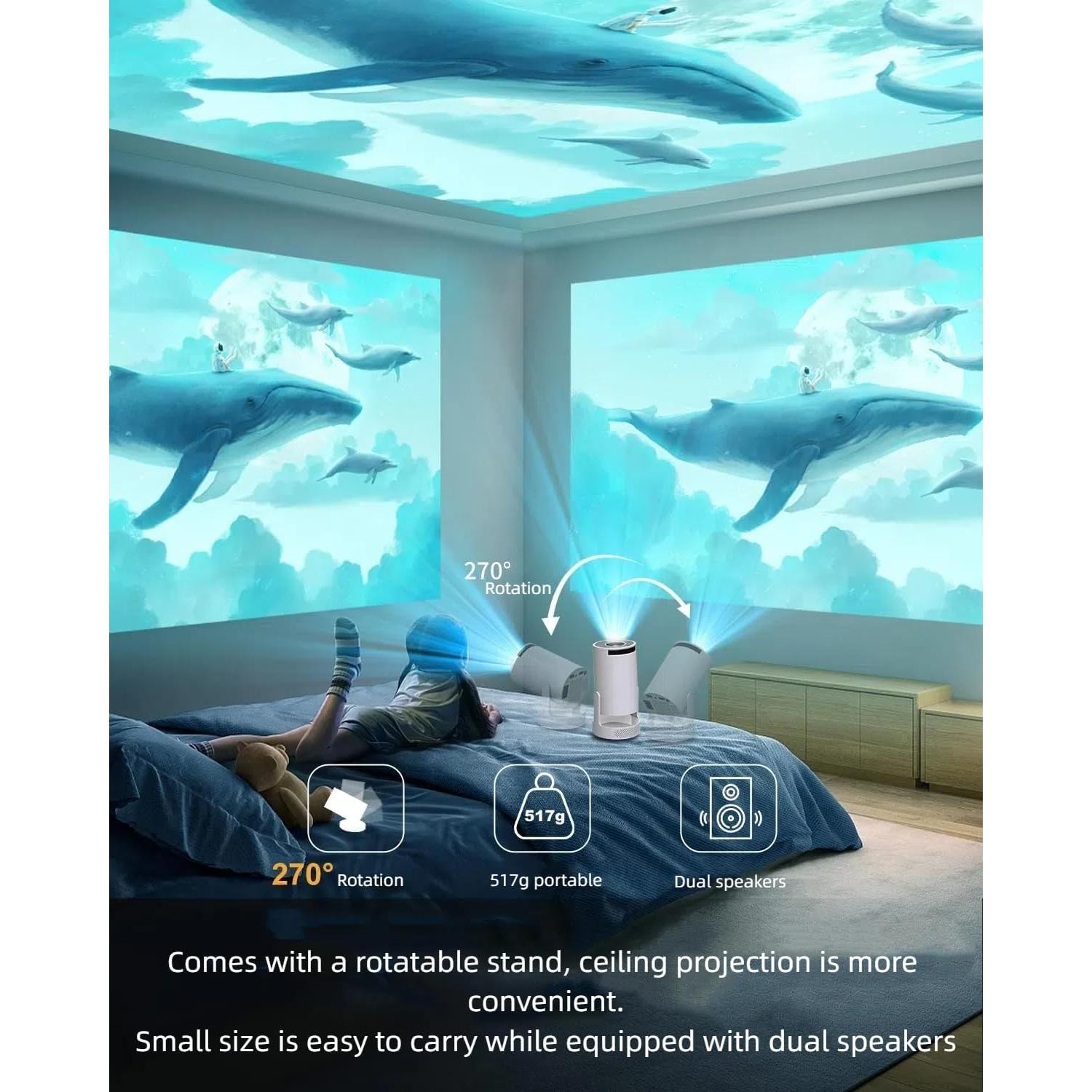 Proyector Mini HIPPUS HY300 Pro HiFi 1080P WiFi Bluetooth