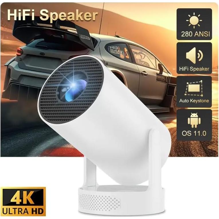 Proyector Mini HIPPUS HY300 Pro HiFi 1080P WiFi Bluetooth