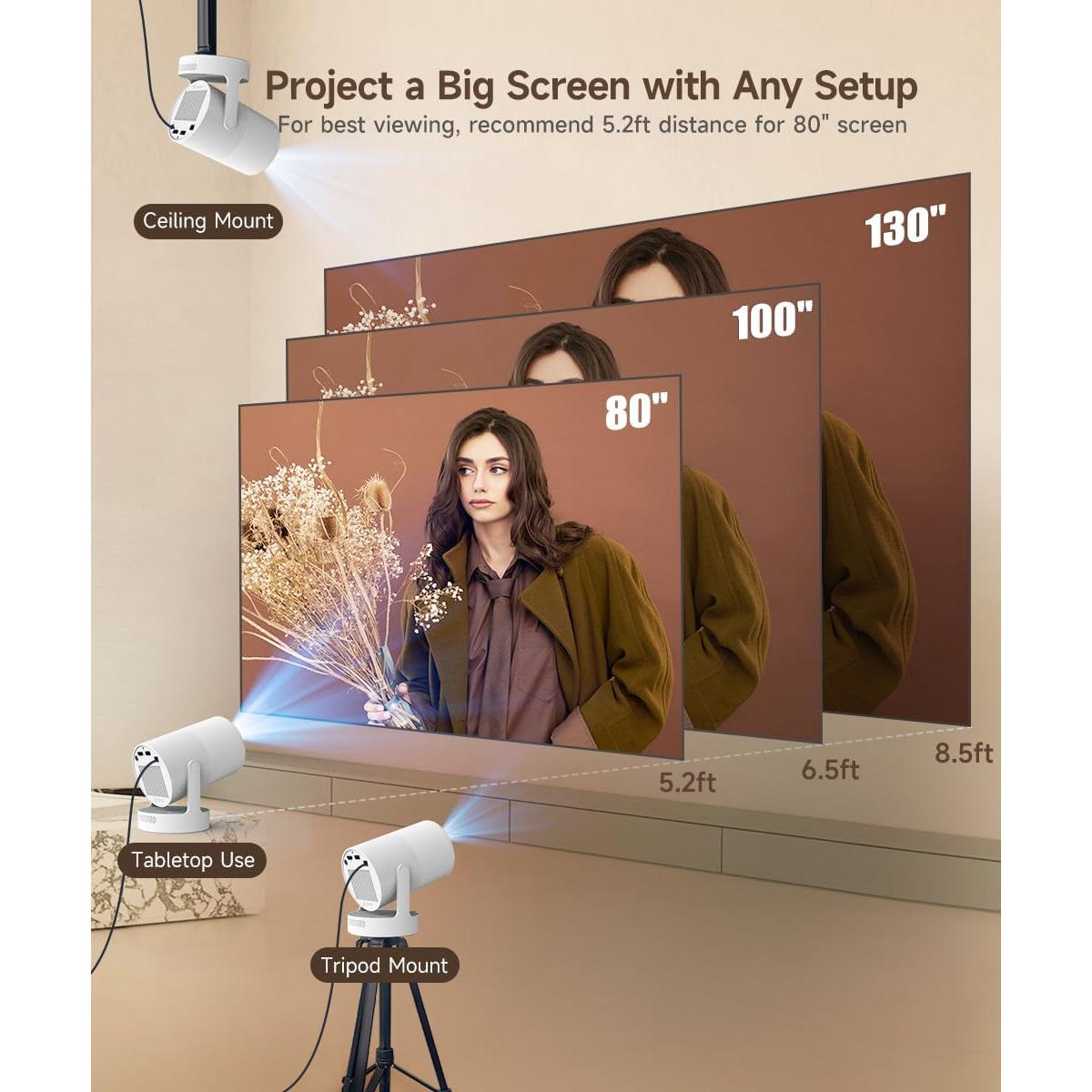 Proyector Portátil Magcubic 4K WiFi Bluetooth 5.4 720P