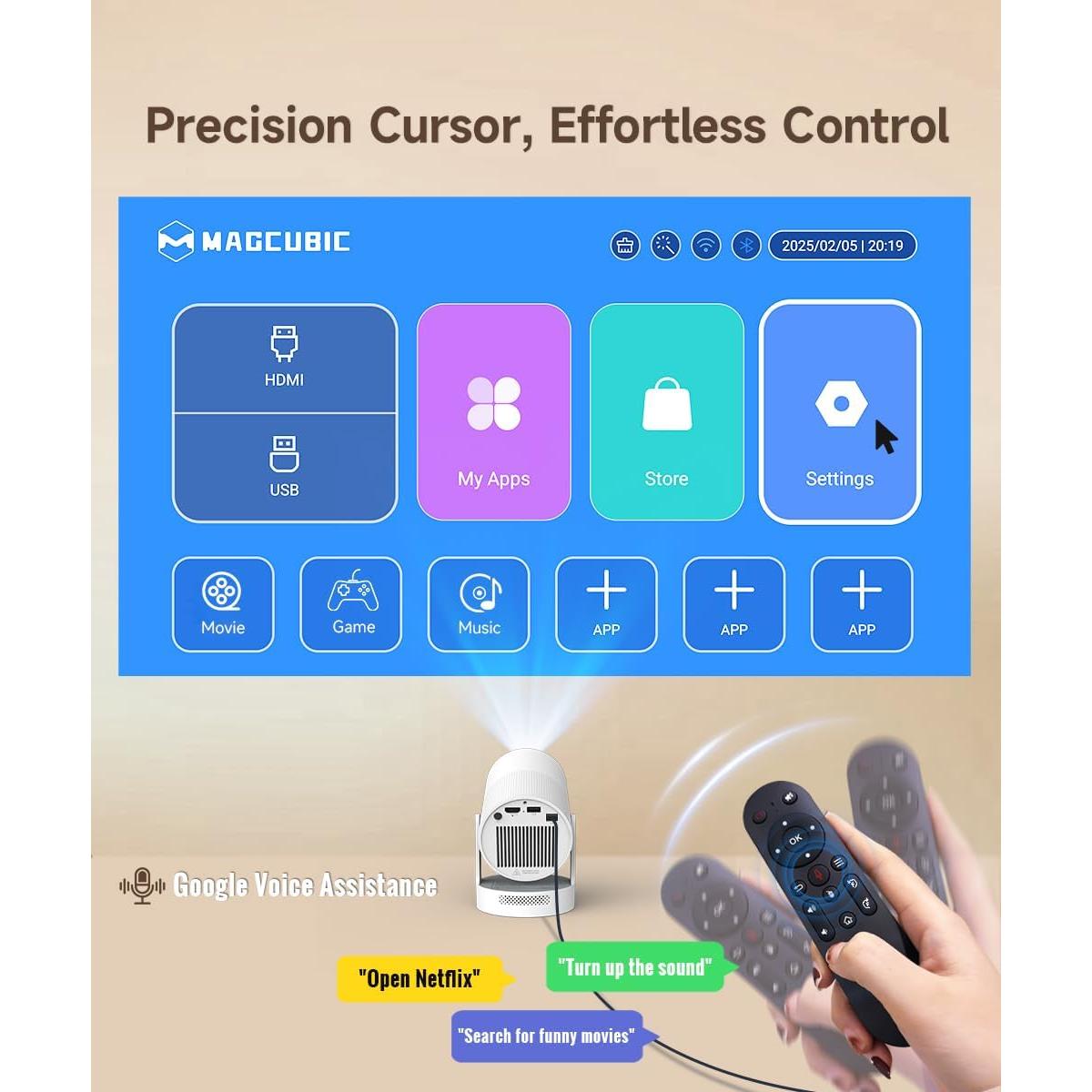 Proyector Portátil Magcubic 4K WiFi Bluetooth 5.4 720P
