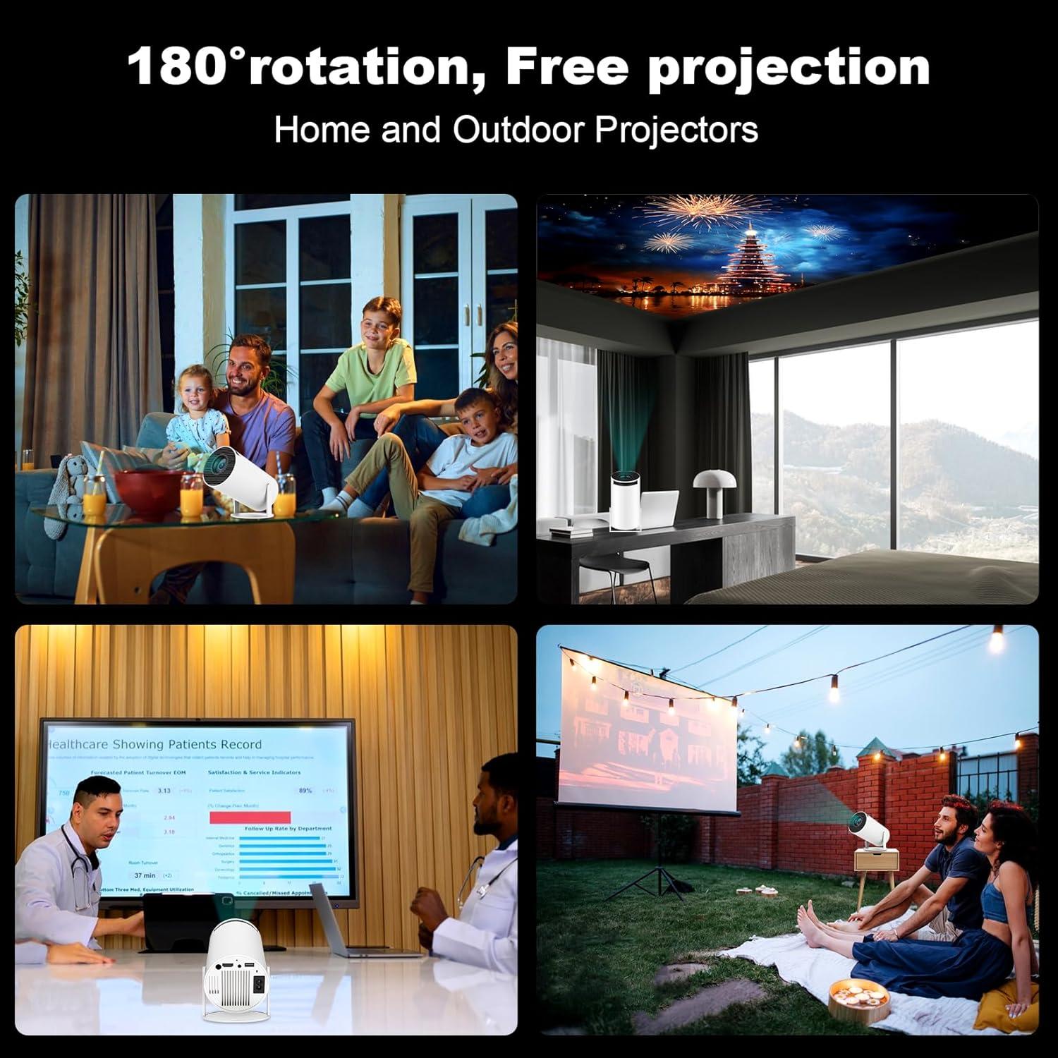 Proyector Mini Portátil ear&ear HY300 PRO 4K 1080P WiFi 6