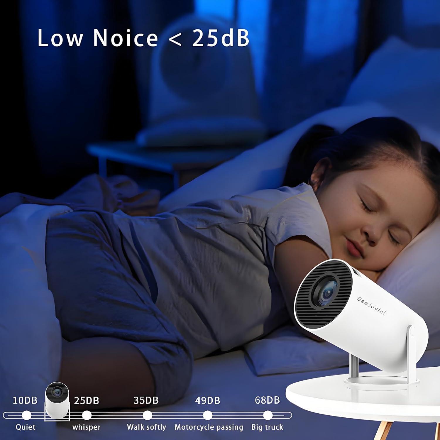 Proyector Mini BeeJovial HY300PRO WiFi Bluetooth 4K 1080P