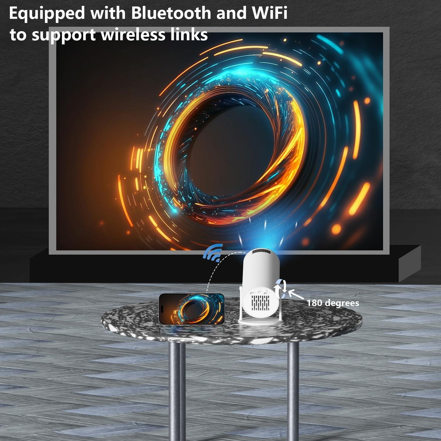 Proyector Mini Yleegs HY300, Portátil con WiFi y Bluetooth