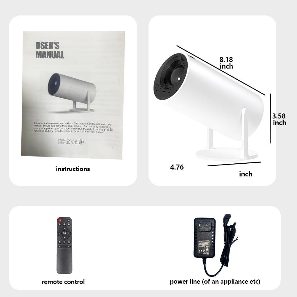 Proyector Mini Yleegs HY300, Portátil con WiFi y Bluetooth