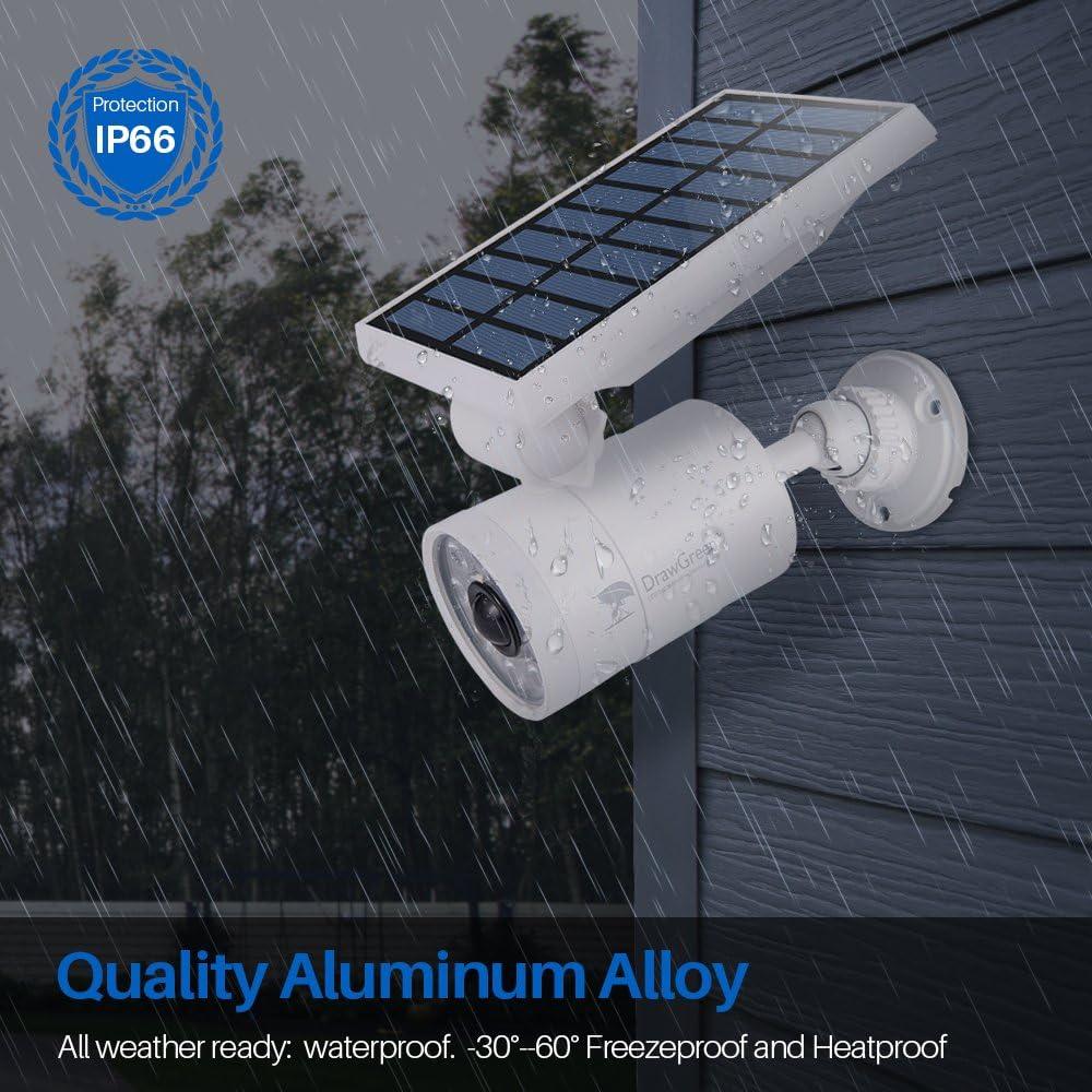 Foco Solar LED DrawGreen 1400 Lúmenes con Sensor Movimiento