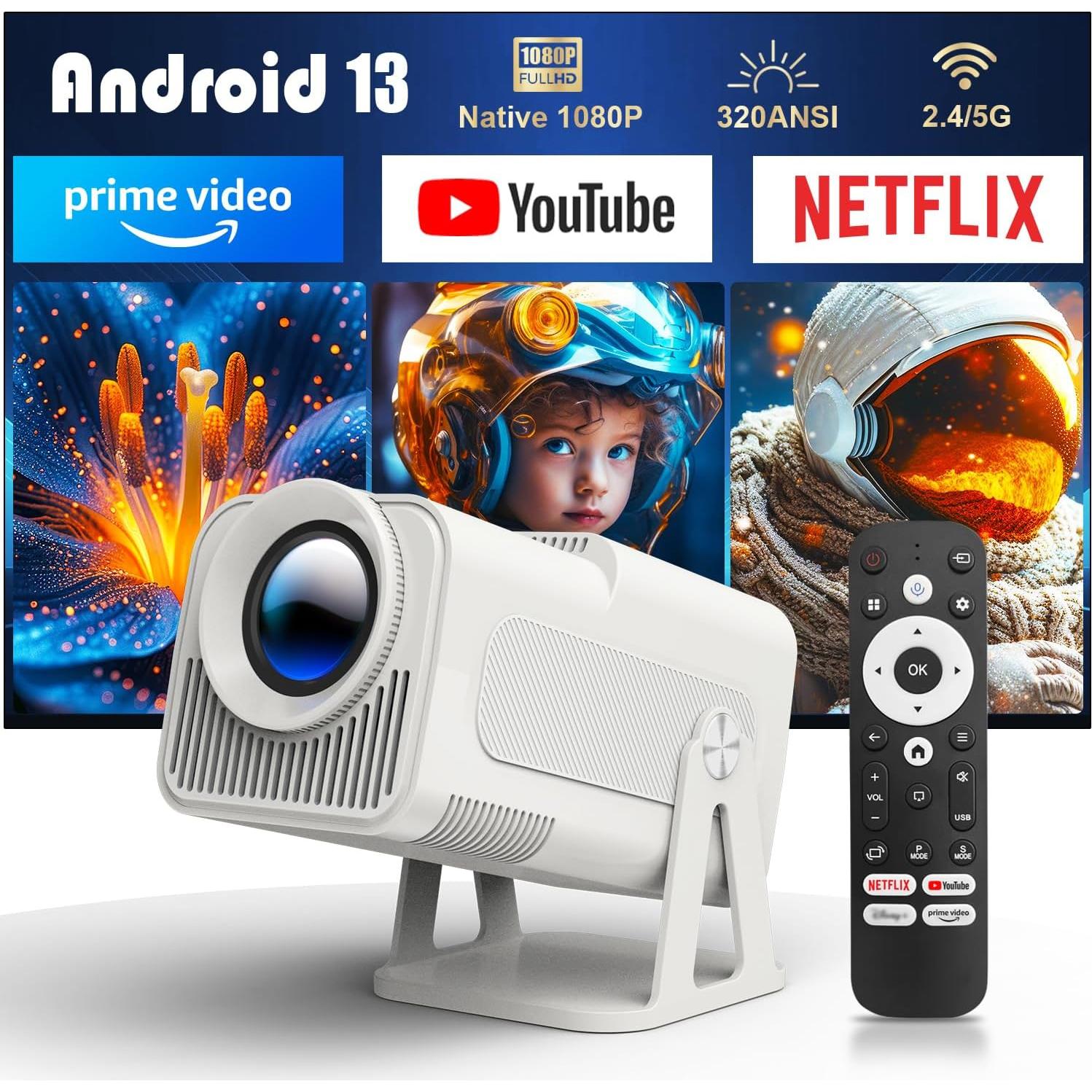 Proyector Mini Magcubic Wifi Bluetooth 1080P 4K Portátil