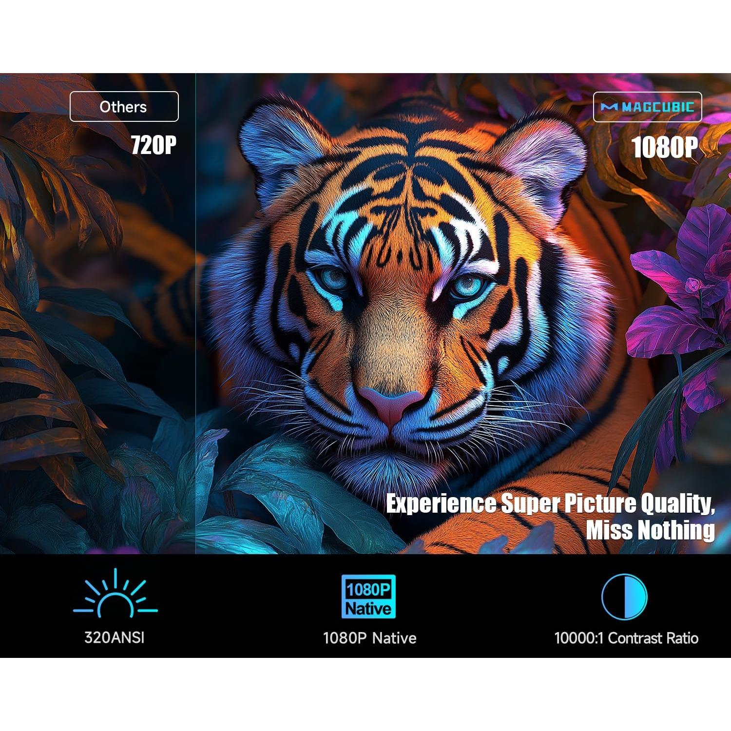 Proyector Mini Magcubic Wifi Bluetooth 1080P 4K Portátil