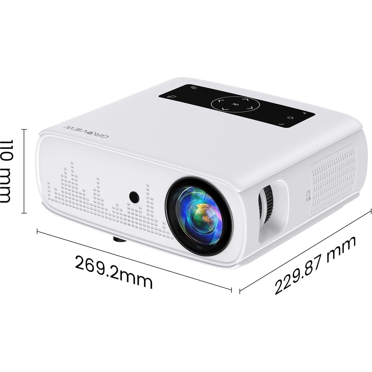 Proyector Groview JQ818C 1080P 15000Lux WiFi Bluetooth 300"