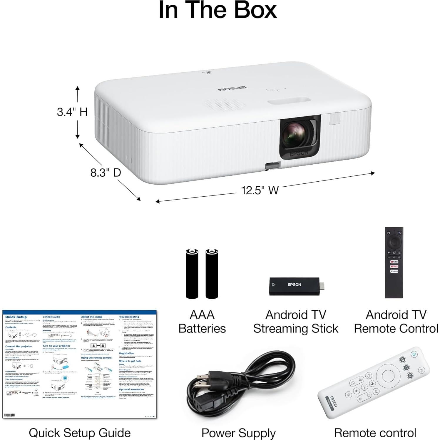 Proyector Portátil Epson EpiqVision Flex CO-FH02 1080p