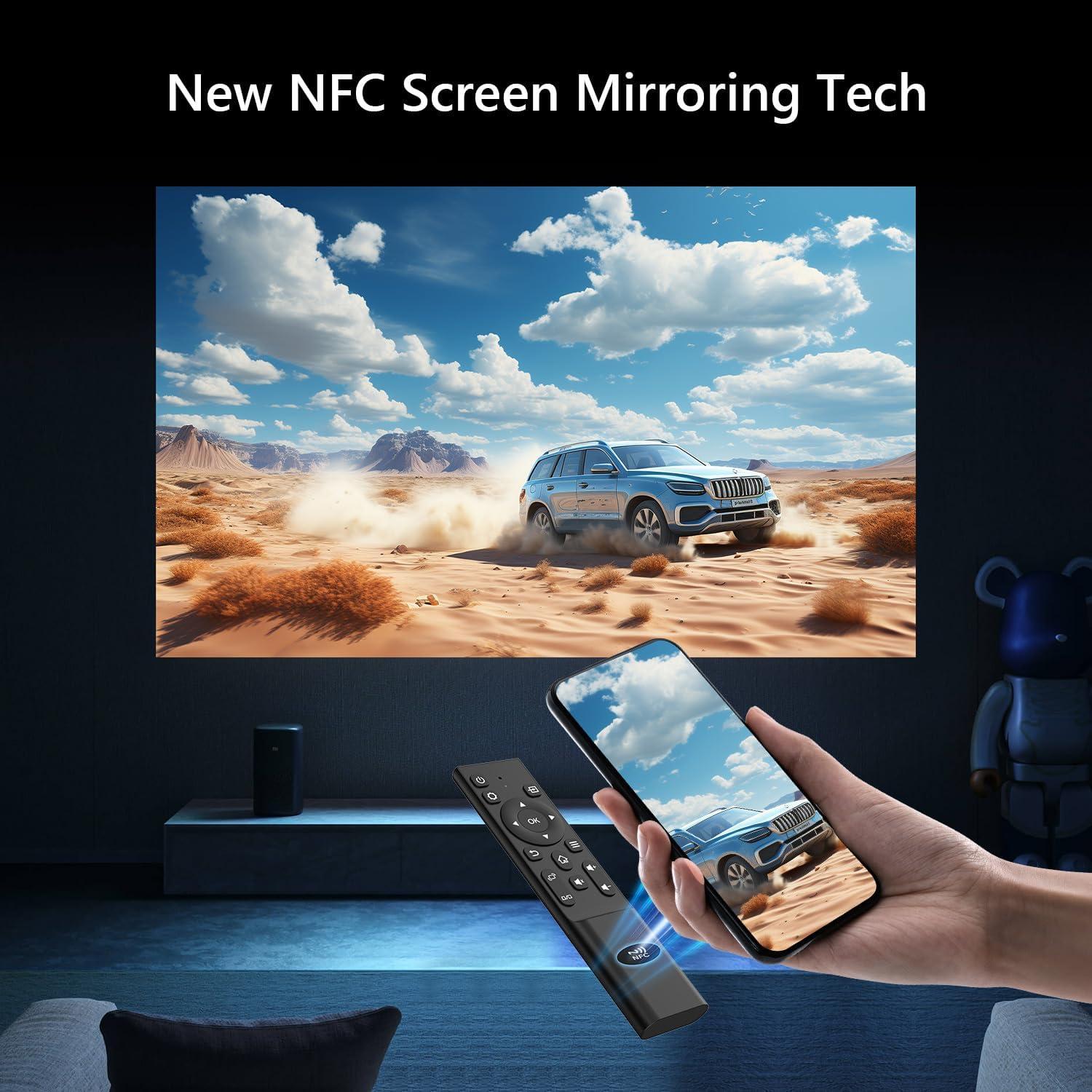 Proyector Ultra HD 4K CAIWEI 1580 Lúmenes 300"