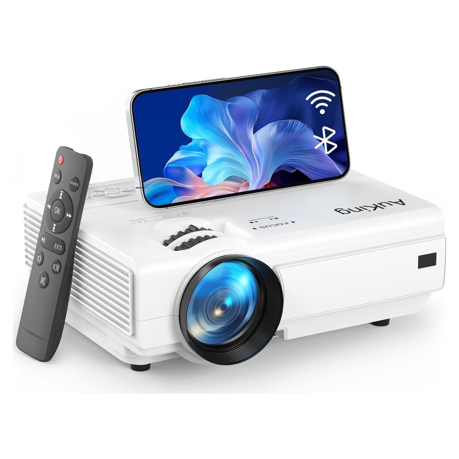 Proyector AuKing Full HD 1080P Bluetooth WiFi 6 2024