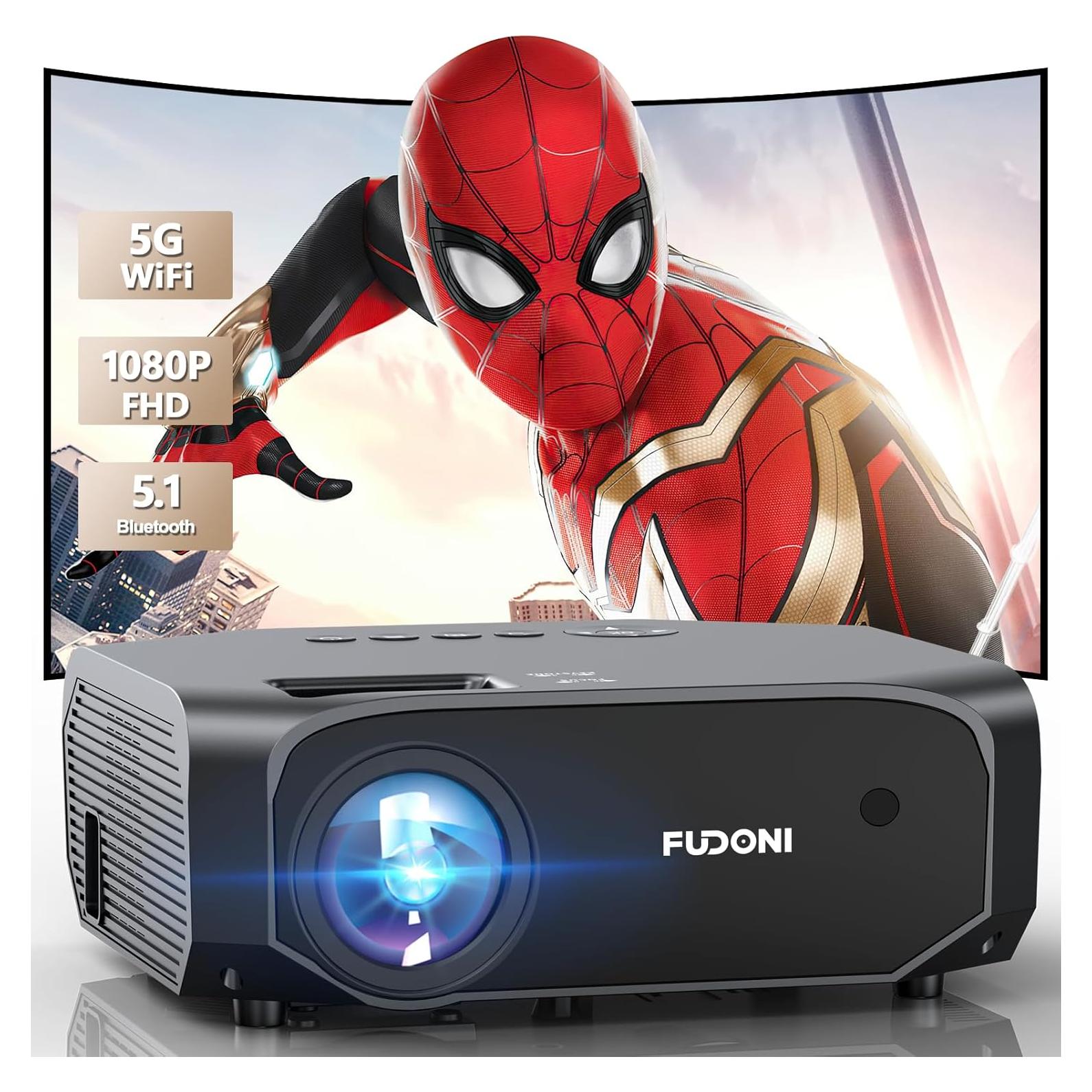 Proyector FUDONI R7 18000L WiFi 5G 4K Bluetooth 1080P