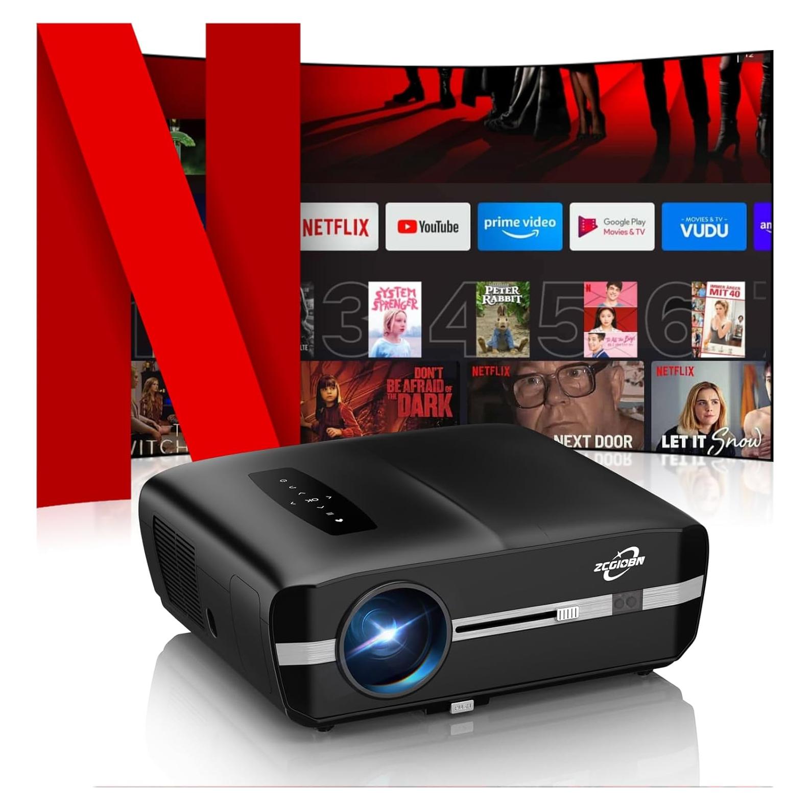 Proyector Inteligente 4K ZCGIOBN Auto Enfoque 1500 ANSI