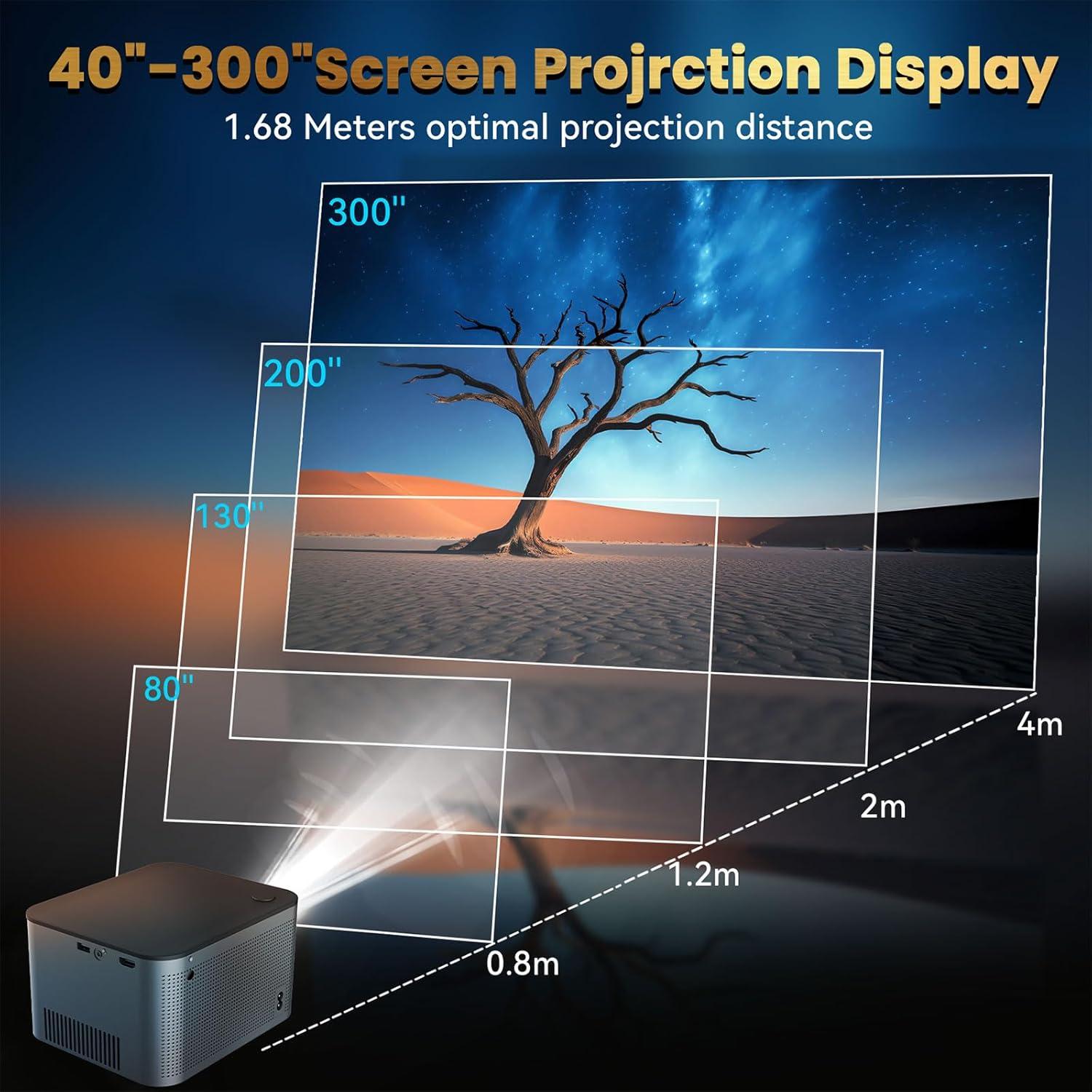 Proyector Full HD 1080P Cosycost HY350 800 ANSI WiFi 6