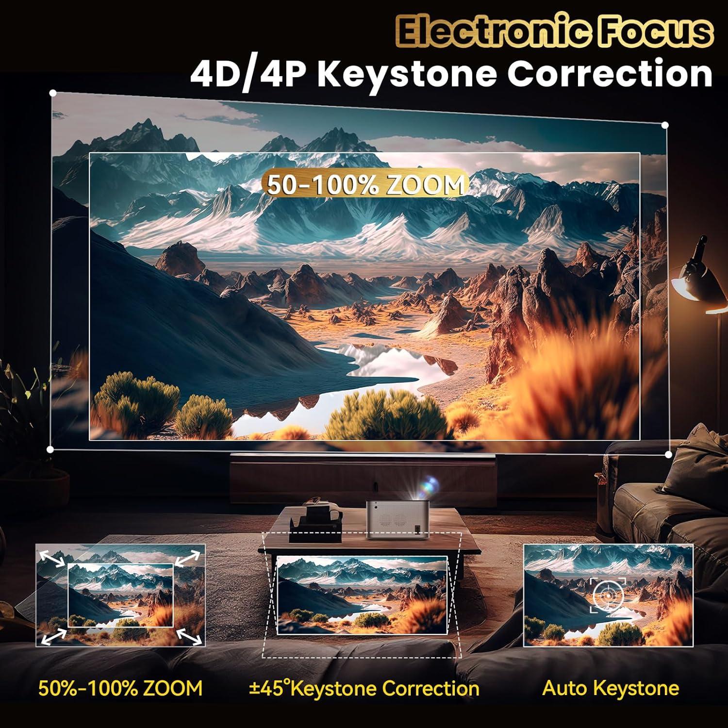 Proyector Full HD 1080P Cosycost HY350 800 ANSI WiFi 6