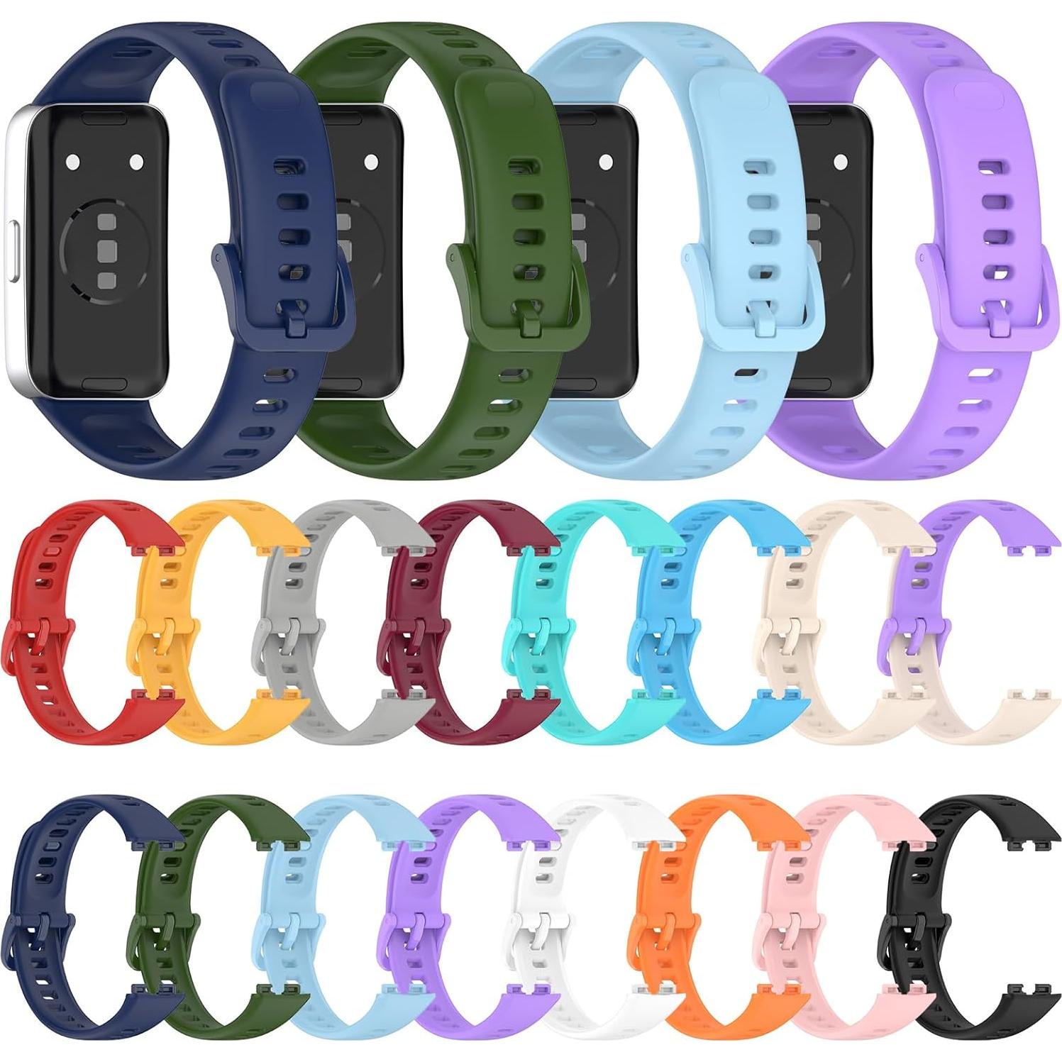 Correa de Silicona MOTONG para Huawei Band 10/9/8 - Negro