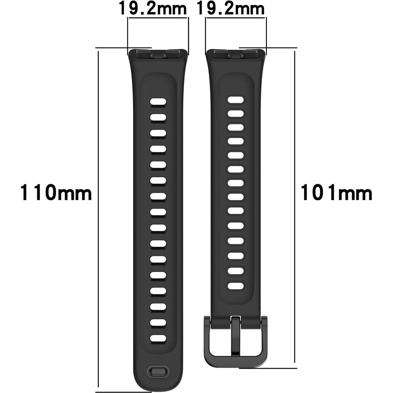Correa de Silicona MOTONG para Huawei Band 10/9/8 - Negro
