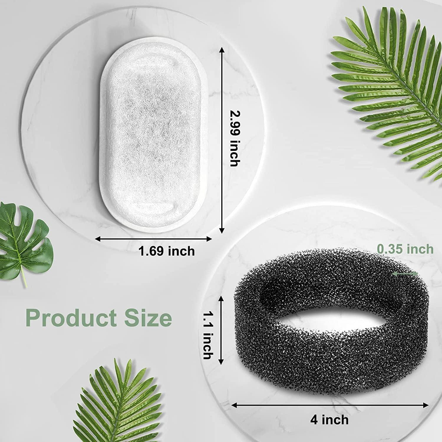 Filtros para Fuente de Agua Gato Cirfifth 12 Filtros y 12 Esponjas