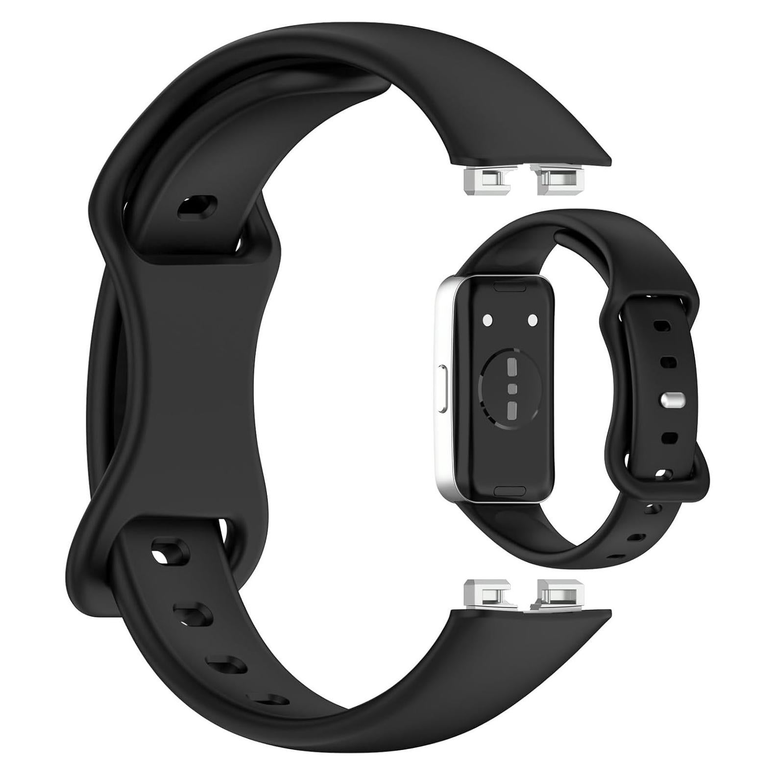 Correa de Silicona MOTONG para Huawei Band 10/9/8 - Negro