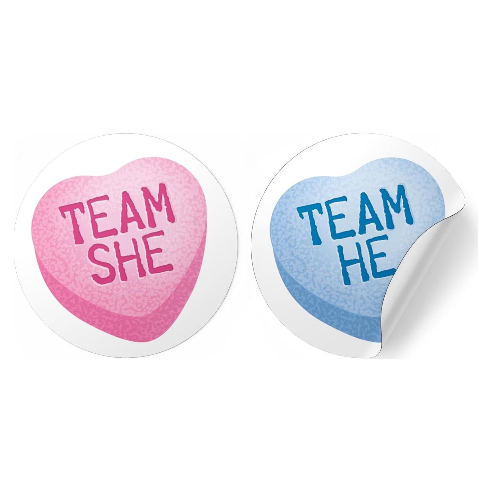 Stickers de Revelación de Género - 40 Etiquetas Distinctivs