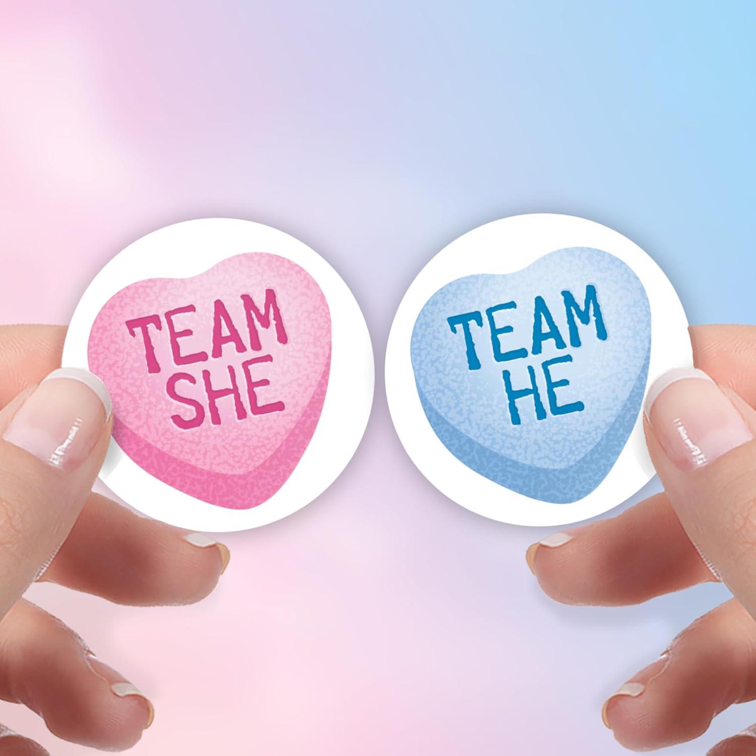 Stickers de Revelación de Género - 40 Etiquetas Distinctivs