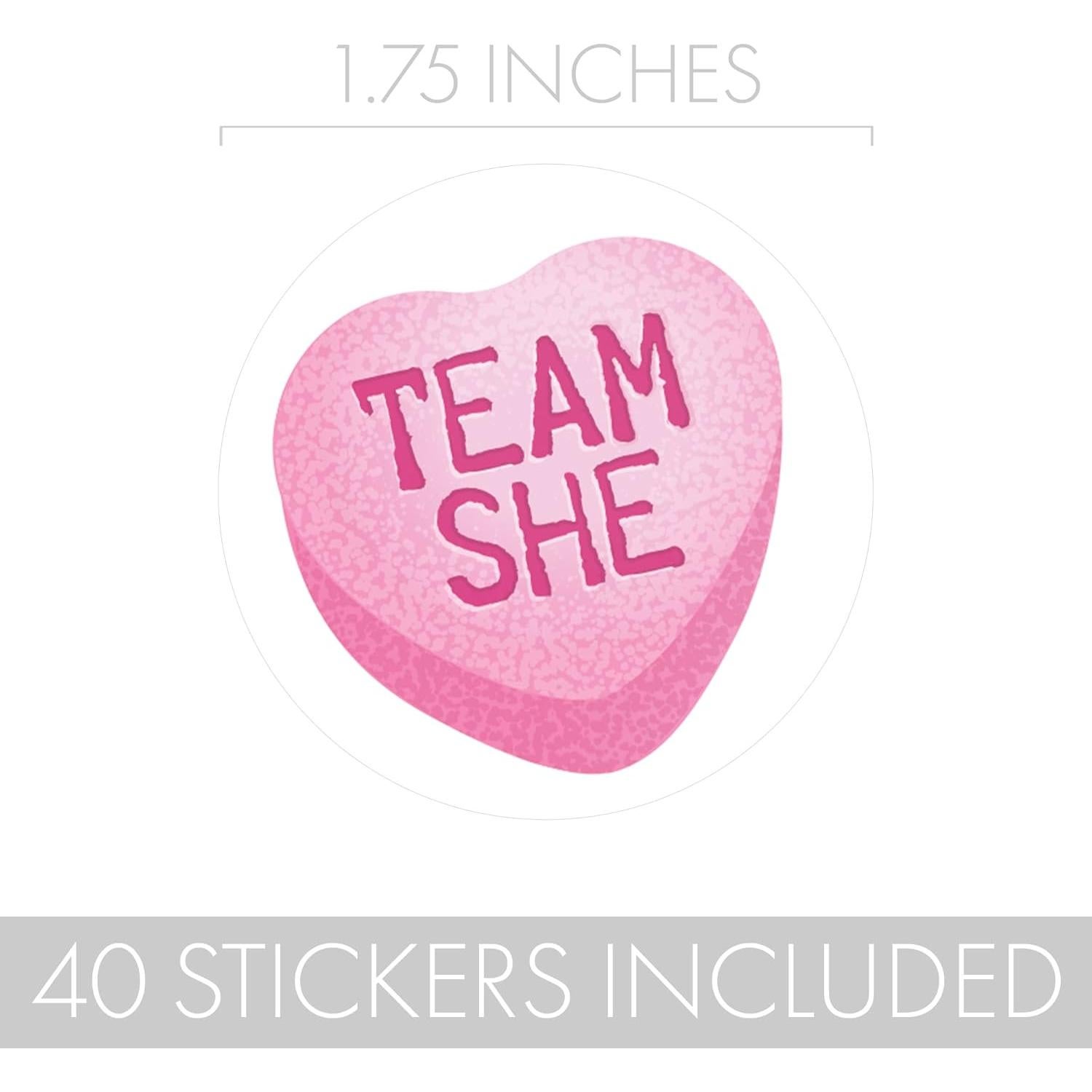 Stickers de Revelación de Género - 40 Etiquetas Distinctivs