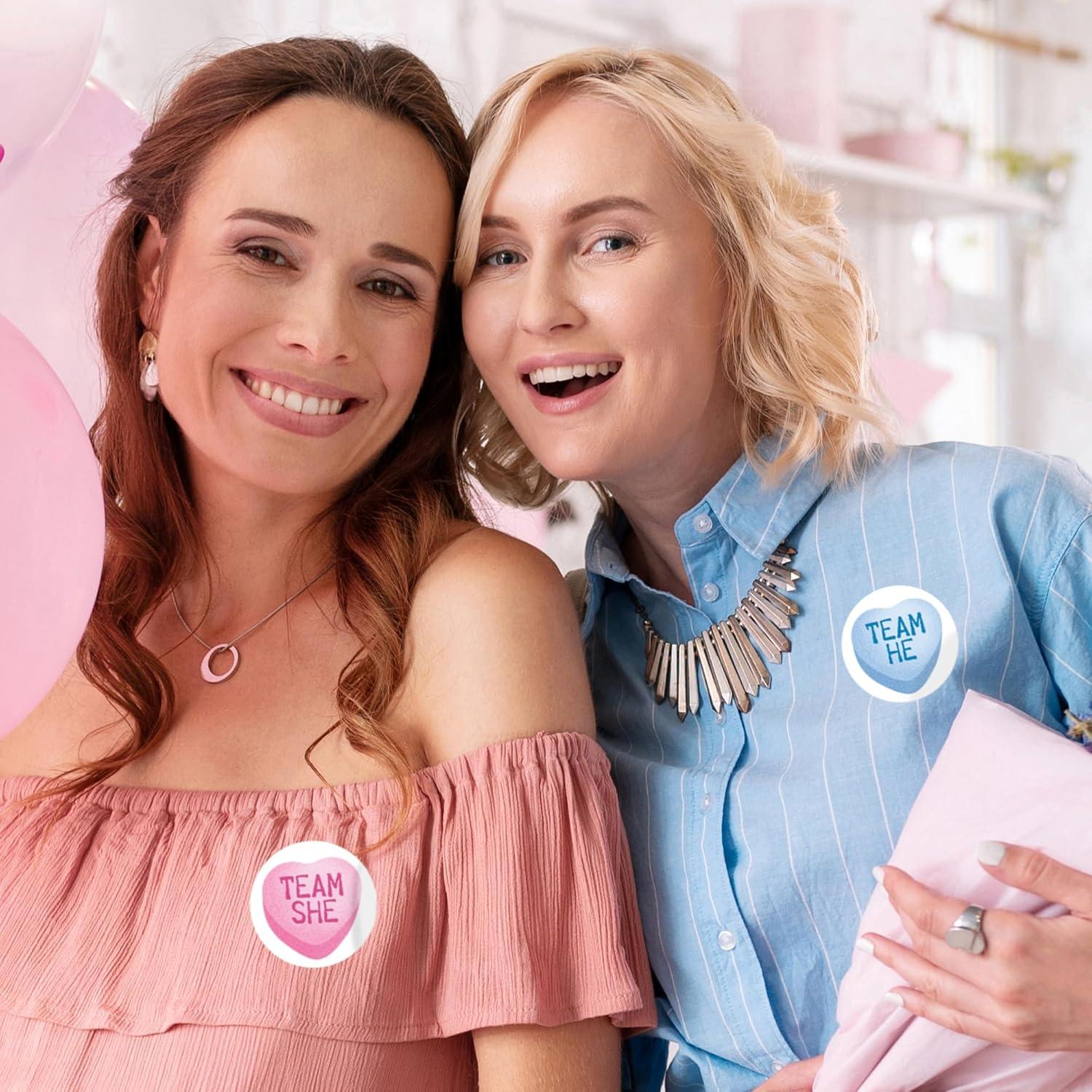 Stickers de Revelación de Género - 40 Etiquetas Distinctivs