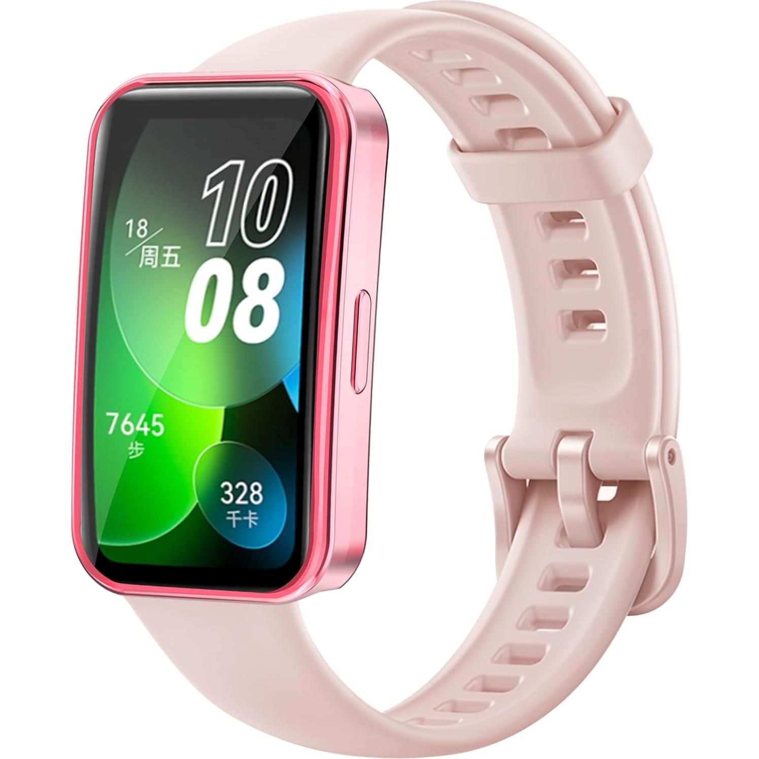 Funda Protectora TPU Rosa para Huawei Band 10/9/8