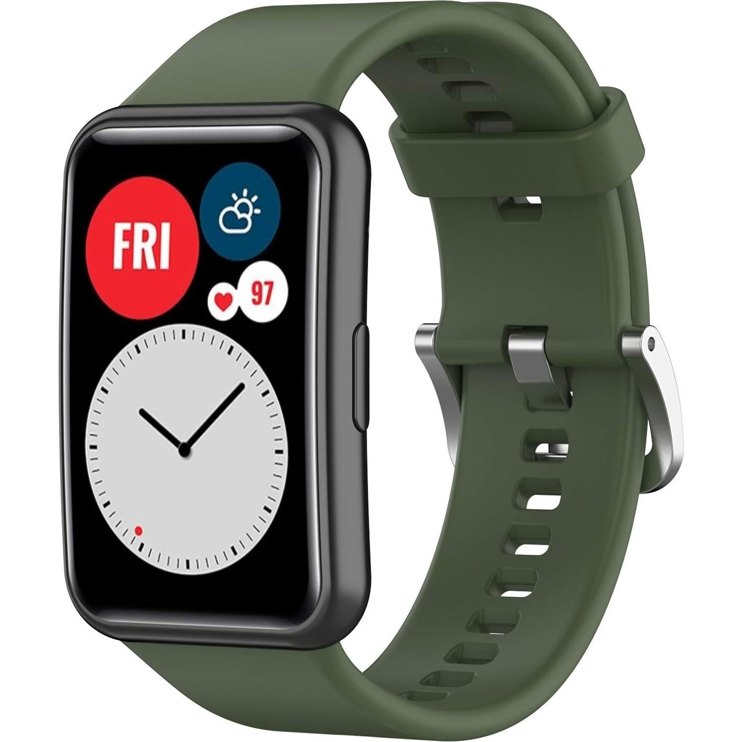 Correa de Silicona Resistente al Agua FitTurn para Huawei Watch Fit