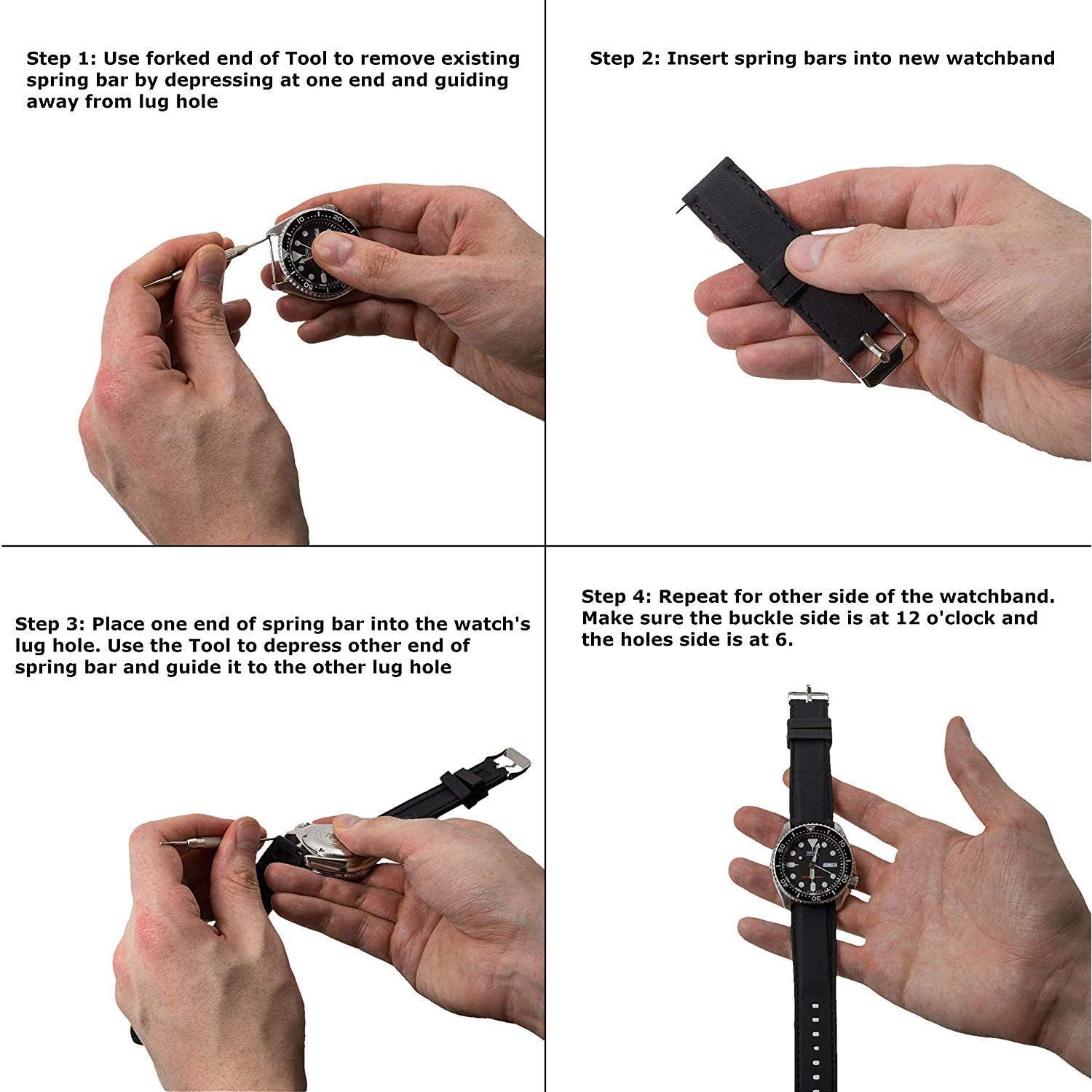 Correa de Reloj de Ante Benchmark 20mm Azul Marino Unisex