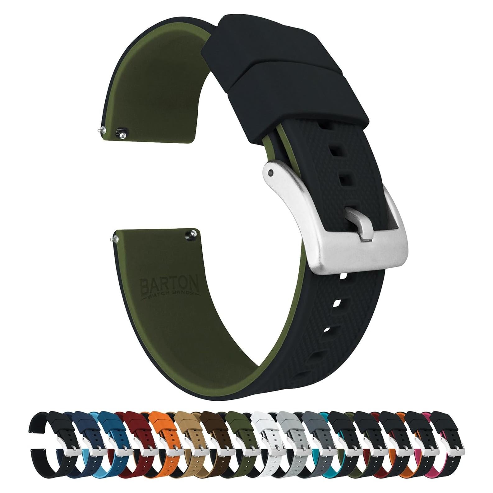 Correa de Silicona Barton Elite 18mm - Liberación Rápida
