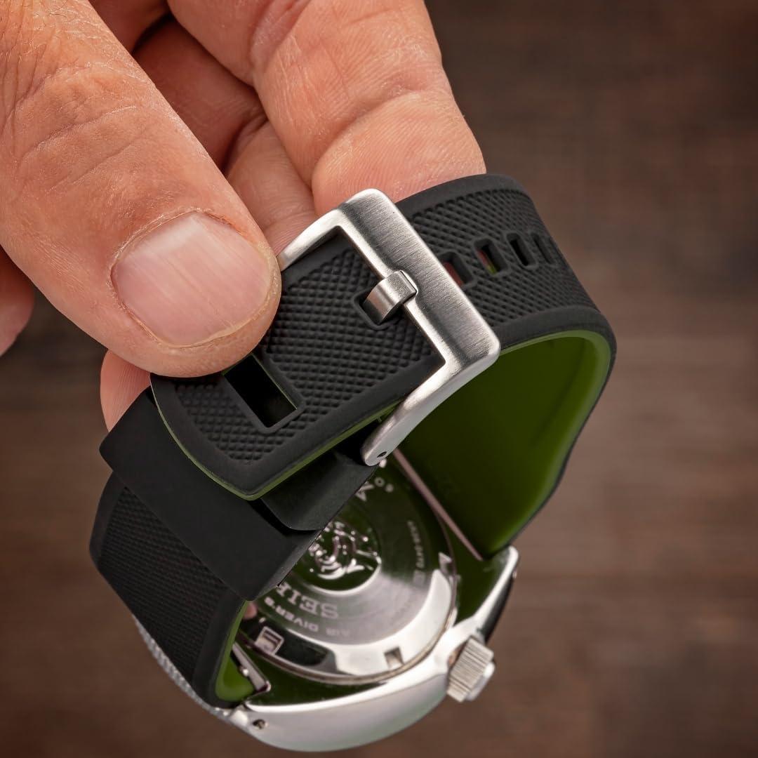 Correa de Silicona Barton Elite 18mm - Liberación Rápida