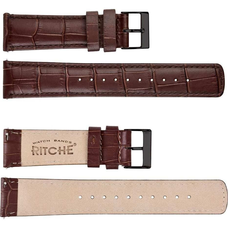 Correa de Reloj de Cuero Ritche 20mm para Samsung Galaxy