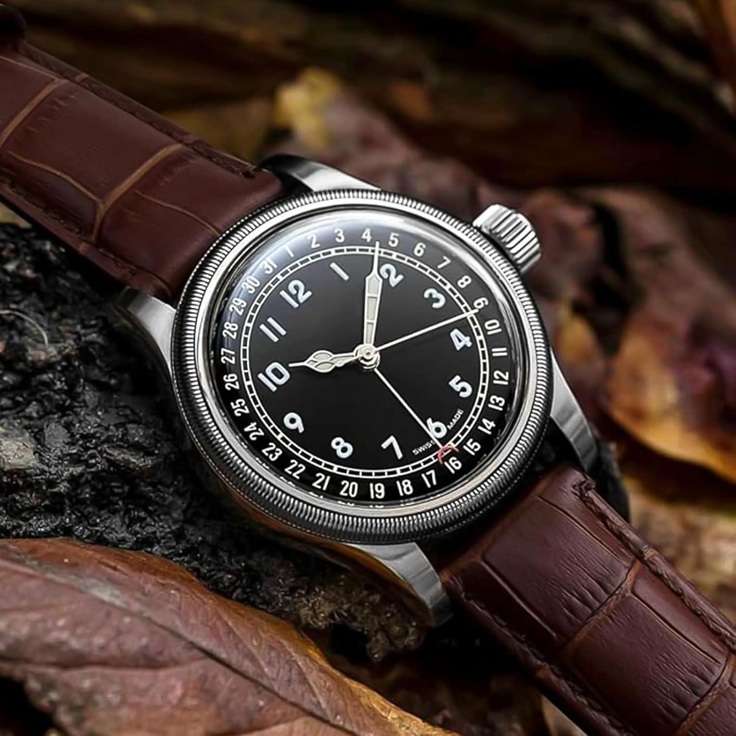 Correa de Reloj de Cuero Ritche 20mm para Samsung Galaxy